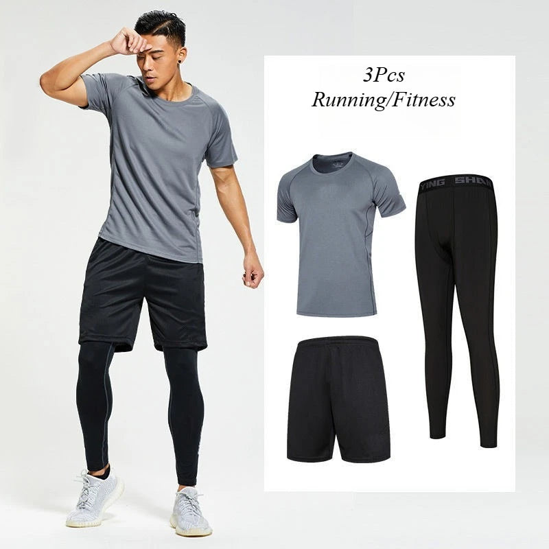 Équipement de sport, de basket-ball, d'entraînement transfrontalier, collants en velours, séchage rapide, combinaisons de Fitness pour course à pied et nuit du matin