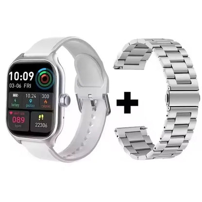 Montre intelligente pour Android IOS montres 1.83 pouces HD affichage Bluetooth appel Message alerte musique sport Mode Smartwatch hommes femmes cadeau