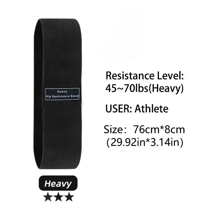 Bandes de résistance, bandes d'entraînement en tissu pour femmes et hommes, bandes de résistance pour butin en tissu, bandes de squat épaisses pour fesses/jambes/cuisses