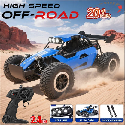 Voitures RC 1:16 Voiture tout-terrain télécommandée 2WD haute vitesse 20 km/h Tout-terrain Jouet électrique Voiture RC tout-terrain Camions
