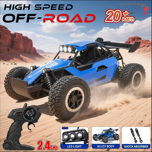 Voitures RC 1:16 Voiture tout-terrain télécommandée 2WD haute vitesse 20 km/h Tout-terrain Jouet électrique Voiture RC tout-terrain Camions