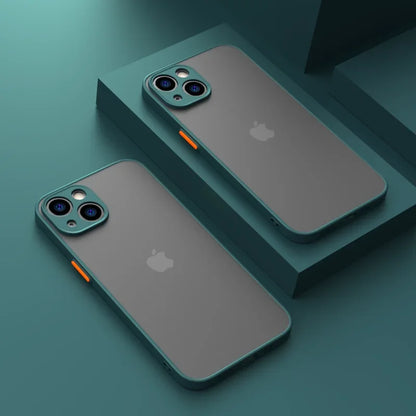 Nouvelle armure pare-chocs antichoc coque de téléphone pour iPhone 15 11 12 13 Mini 14 Pro XR X Xs Max Plus Silicone couverture rigide Capa