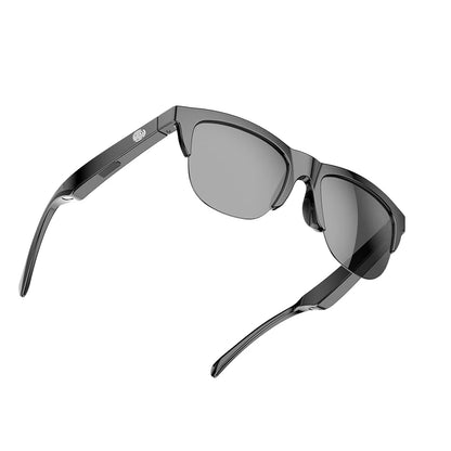 Lunettes Bluetooth intelligentes à base de contact avec Conduction osseuse pour les appels de sports de plein air, lunettes de soleil, écouteurs sans fil d'affaires