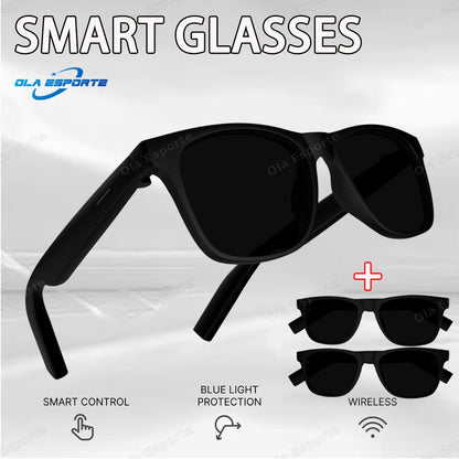 Ola Esporte nouvelles lunettes intelligentes Bluetooth appel lunettes de soleil multi-fonctionnel Anti-lumière bleue lunettes de soleil casque sans fil hommes femmes