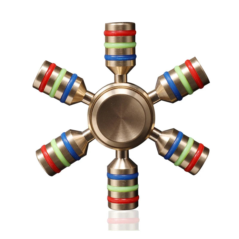 Toupie gyroscopique en métal EDC pour adultes, gadget unique du bout des doigts, trucs sympas, jouets Fidget pour l'anxiété et les instituts soulignés