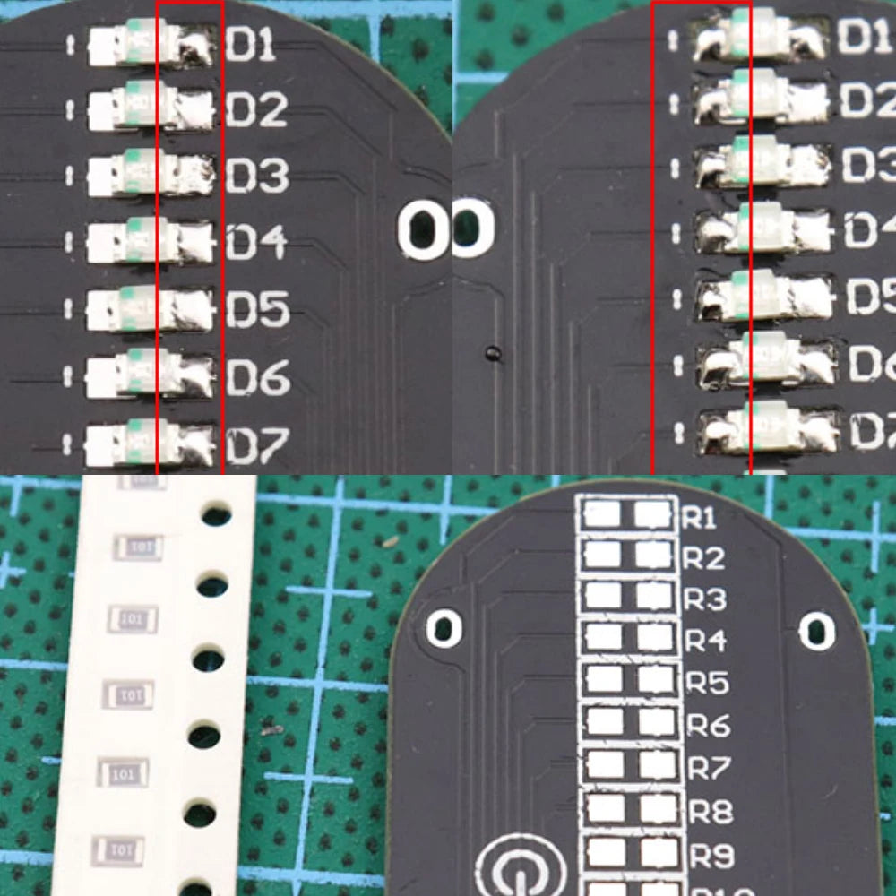Kit supérieur électronique de bricolage, fabrication gyroscopique du bout des doigts LED, Kit de bricolage amusant, soudage supérieur, composants électroniques, Kit de circuits imprimés