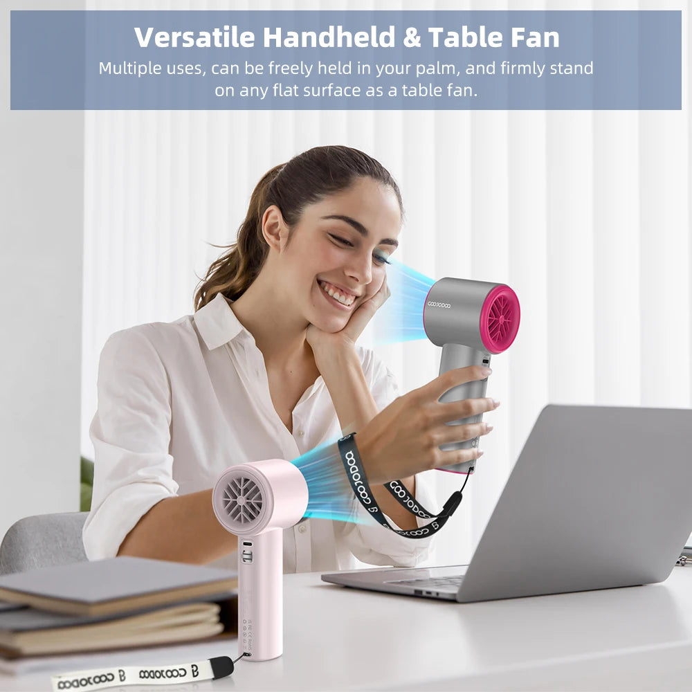 Mini ventilateur de bain aste, vitesse du vent à 100 vitesses, ventilateur électrique, affichage numérique, turbo réglable, portable, extérieur, déterminer