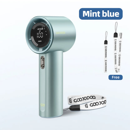 Mini ventilateur de bain aste, vitesse du vent à 100 vitesses, ventilateur électrique, affichage numérique, turbo réglable, portable, extérieur, déterminer