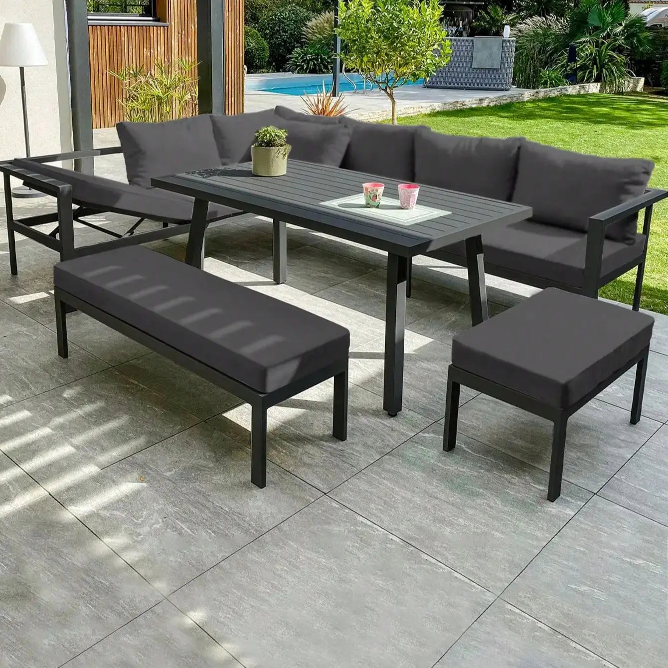 Housses de coussin de canapé à imprimé Tropical extérieur-protecteurs de meubles antidérapants, remplacement pour coussins de siège individuels