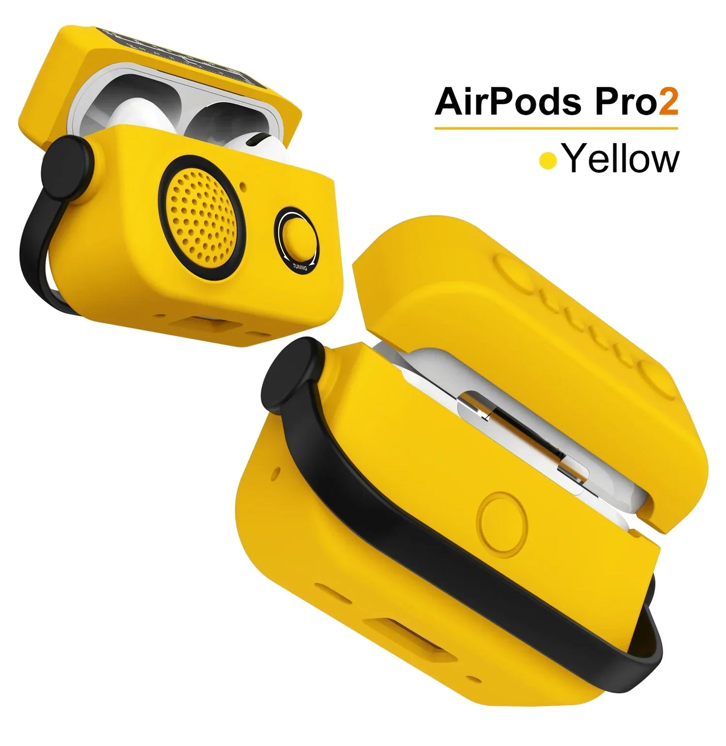 Étui pour écouteurs Housse de protection pour AirPods 1/2/3/4 & Pro & Pro2 (2021 & 2024 ANC) |   Étui/sac en silicone antichoc pour radio de dessin animé