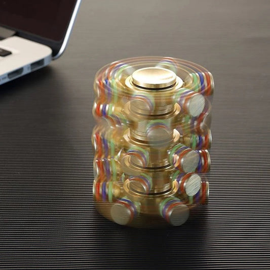 Toupie gyroscopique en métal EDC pour adultes, gadget unique du bout des doigts, trucs sympas, jouets Fidget pour l'anxiété et les instituts soulignés