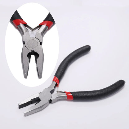 Pince à bijoux en acier trempé au carbone, ferronickel, extrémité ronde, outils de coupe, équipement de bricolage, adaptée à la réparation de perles artisanales