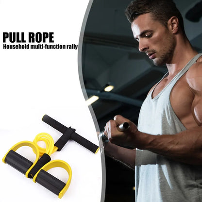 Bandes de résistance bandes de Fitness élastiques pour les exercices sportifs à la maison multifonctionnel Portable 4 tubes extracteur de pédale élastique