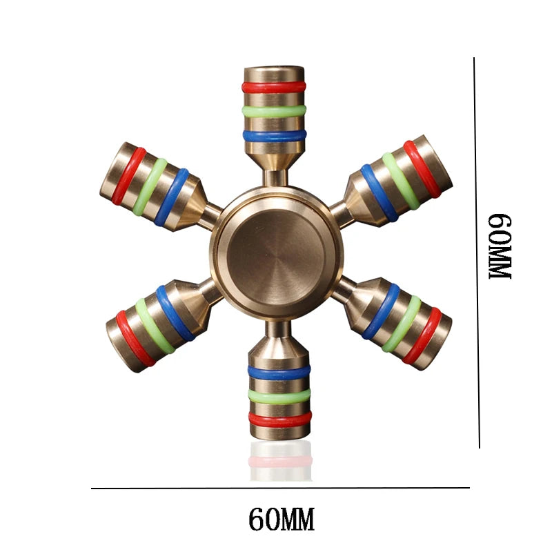 Toupie gyroscopique en métal EDC pour adultes, gadget unique du bout des doigts, trucs sympas, jouets Fidget pour l'anxiété et les instituts soulignés