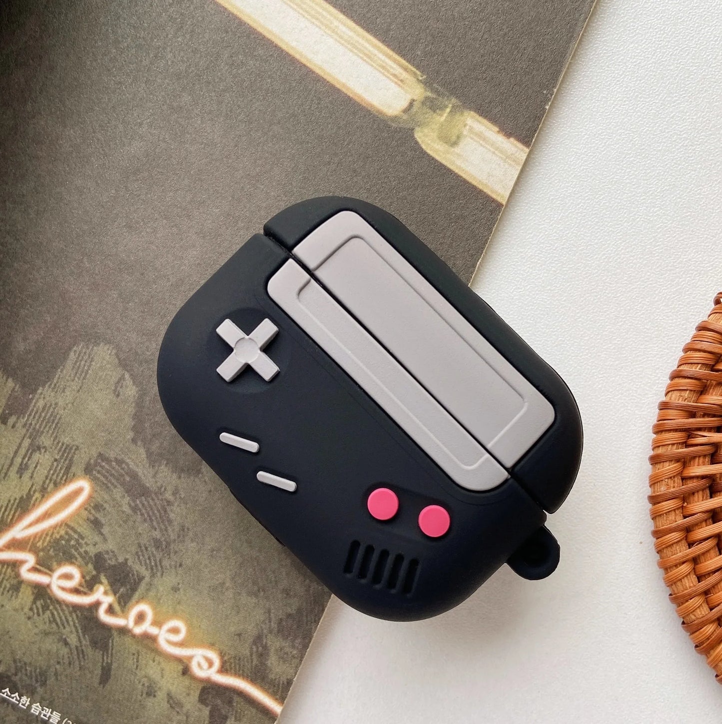 Pour AirPods Pro 2 étui mode classique rétro Console de jeu étuis pour écouteurs pour AirPods 4 3 2 1 Pro 2 Pro2 housse en Silicone avec crochet
