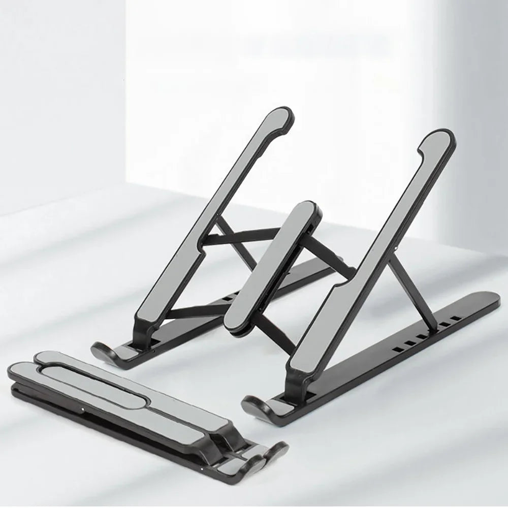 Support pliable pour ordinateur Portable, réglable, Base de Support en alliage d'aluminium pour Macbook, accessoires pour ordinateur Portable