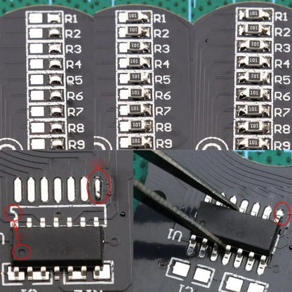 Kit supérieur électronique de bricolage, fabrication gyroscopique du bout des doigts LED, Kit de bricolage amusant, soudage supérieur, composants électroniques, Kit de circuits imprimés