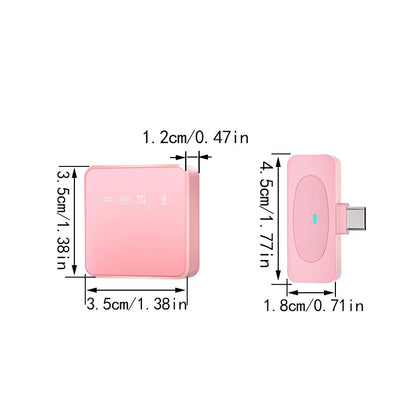 Microphone Lavalier professionnel sans fil, avec réduction du bruit, fonction d'enregistrement muet, téléphone Portable, Audio et vidéo, micro en direct