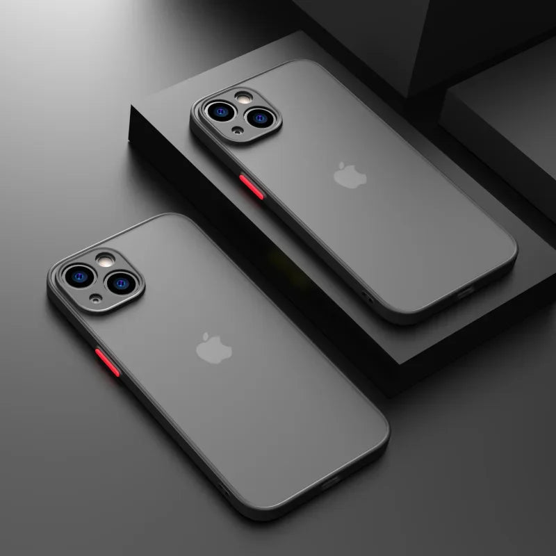 Nouvelle armure pare-chocs antichoc coque de téléphone pour iPhone 15 11 12 13 Mini 14 Pro XR X Xs Max Plus Silicone couverture rigide Capa
