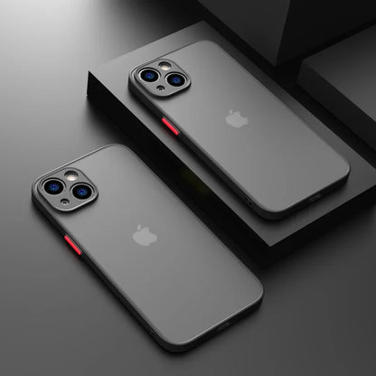 Nouvelle armure pare-chocs antichoc coque de téléphone pour iPhone 15 11 12 13 Mini 14 Pro XR X Xs Max Plus Silicone couverture rigide Capa