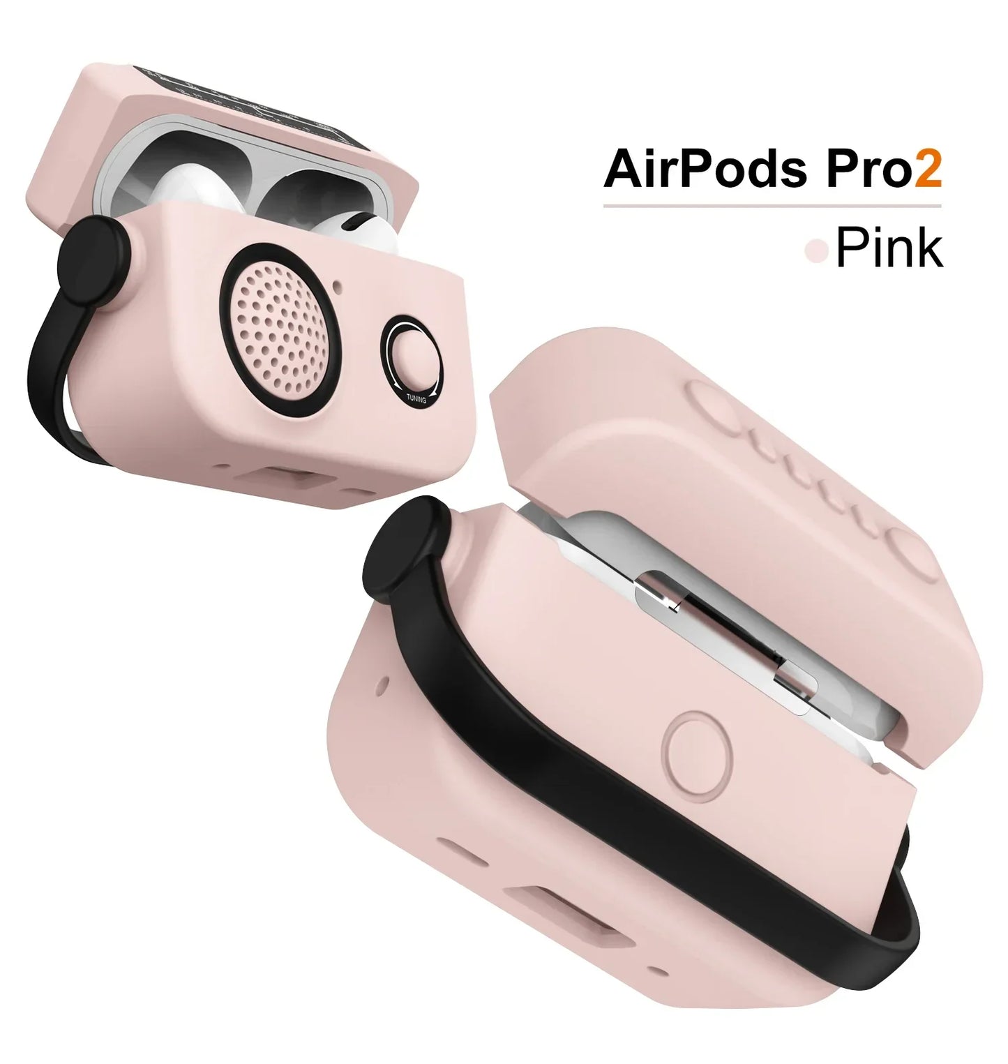 Étui pour écouteurs Housse de protection pour AirPods 1/2/3/4 & Pro & Pro2 (2021 & 2024 ANC) |   Étui/sac en silicone antichoc pour radio de dessin animé