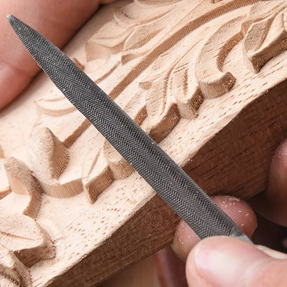 Ensemble de limes à aiguilles Premium – Limes en acier à haute teneur en carbone avec poignées ergonomiques antidérapantes pour un classement précis sur le bois, le plastique et le modèle