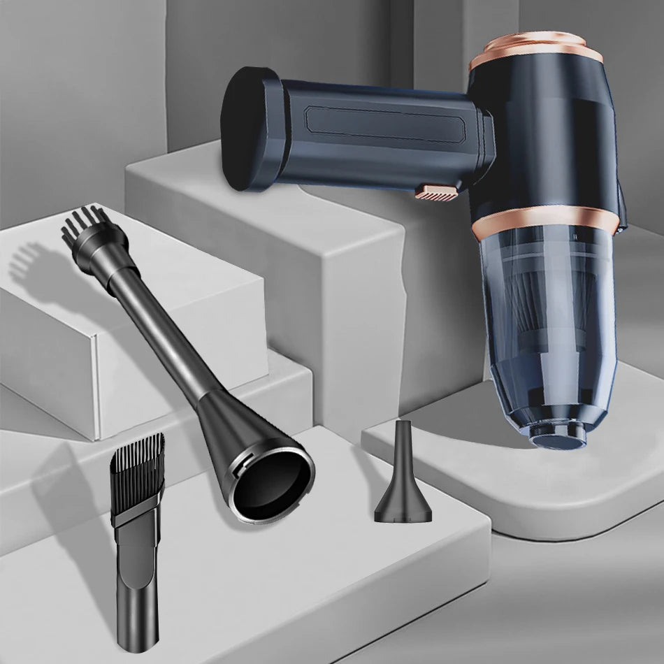 Car Vacuum Cleaner Strong Suction Cleaning Mini Machine Wireless Portable Handhled Blower Machine Air Duster for Home Appliances