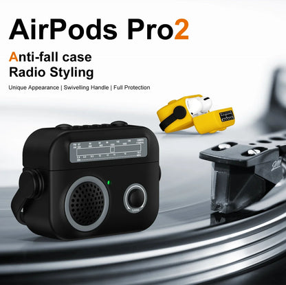 Étui pour écouteurs Housse de protection pour AirPods 1/2/3/4 & Pro & Pro2 (2021 & 2024 ANC) |   Étui/sac en silicone antichoc pour radio de dessin animé