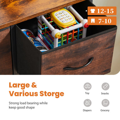 JHK commode pour chambre à coucher avec 9 tiroirs de rangement en tissu armoire grande poitrine organisateur placard adulte enfants vêtements armoire meubles