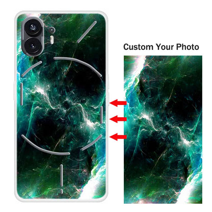 Étui Photo personnalisé pour rien de téléphone 2 (2) II, housse pour rien de téléphone 1 (1), bricolage, conception d'image, TPU Transparent