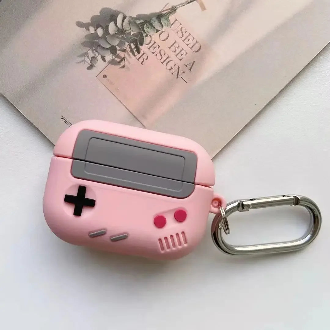 Pour AirPods Pro 2 étui mode classique rétro Console de jeu étuis pour écouteurs pour AirPods 4 3 2 1 Pro 2 Pro2 housse en Silicone avec crochet