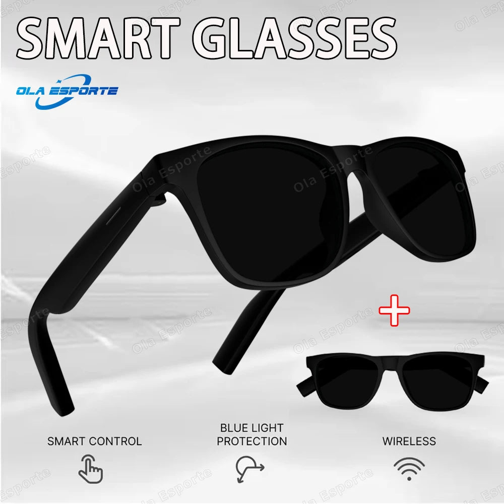 Ola Esporte nouvelles lunettes intelligentes Bluetooth appel lunettes de soleil multi-fonctionnel Anti-lumière bleue lunettes de soleil casque sans fil hommes femmes