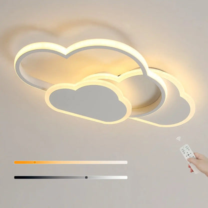 Plafonnier LED 32W avec télécommande, lampe de plafond créative à intensité variable 3000-6500k 2800strada, éclairage de dessin animé pour le salon