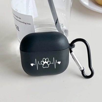 Étui de protection pour casque sans fil Airpods 4 3 1/2 Pro 2 et Pro, motif de saut imprimé patte créatif, étui pour écouteurs élégant en TPU