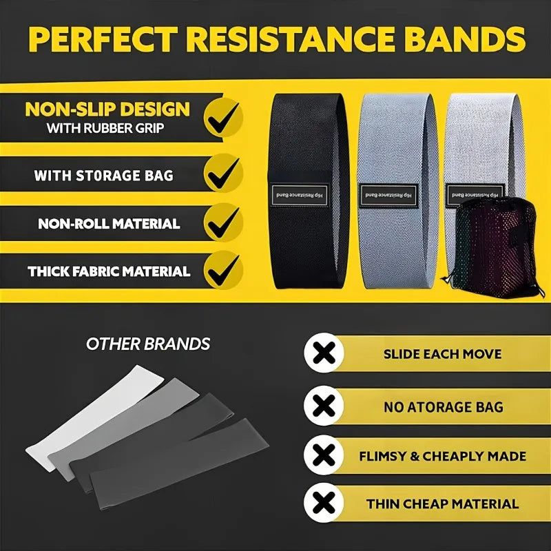 Bandes de résistance pour Squats Fitness Yoga Pilates entraînement de force bandes élastiques extensibles pour jambes fesses Fitness beauté fesses