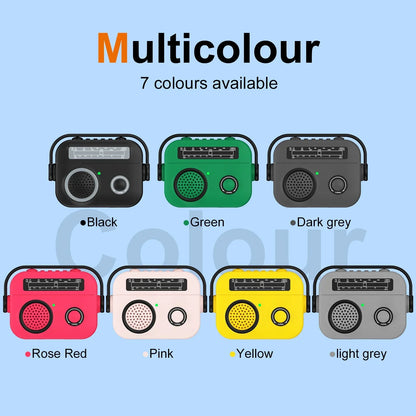 Étui pour écouteurs Housse de protection pour AirPods 1/2/3/4 & Pro & Pro2 (2021 & 2024 ANC) |   Étui/sac en silicone antichoc pour radio de dessin animé