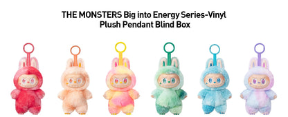 100% authentique POP MART Labubu les monstres grand dans l'énergie série vinyle peluche pendentif boîte aveugle boîte unique aléatoire
