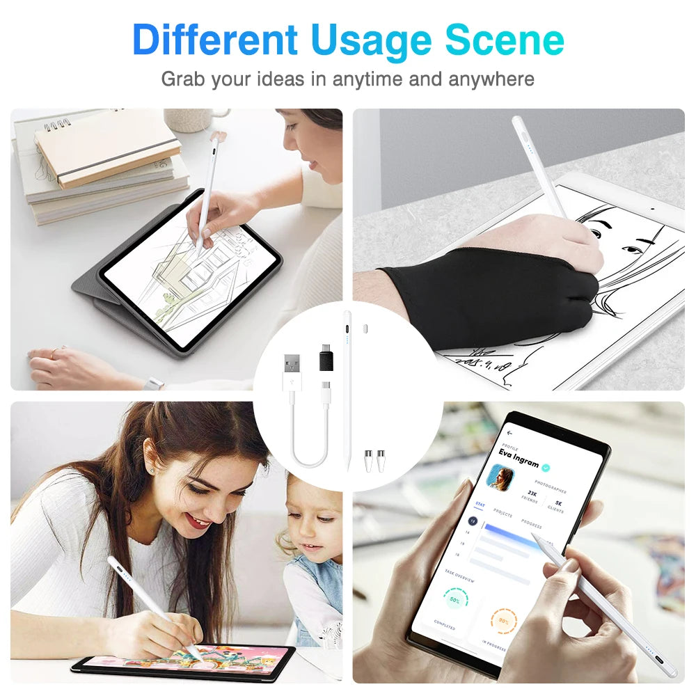 Stylet universel pour IOS Android Windows tablette téléphone stylo multicolore stylet capacitif stylet peinture et écriture stylo