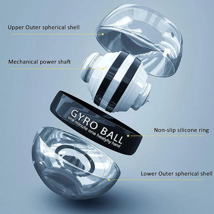 Boule gyroscopique de poignet à démarrage automatique, entraîneur de puissance, dispositif de renforcement du poignet, exercice d'avant-bras, renforcer les bras, les doigts et les Muscles