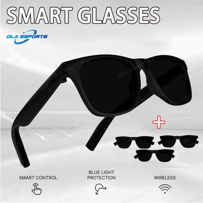 Ola Esporte nouvelles lunettes intelligentes Bluetooth appel lunettes de soleil multi-fonctionnel Anti-lumière bleue lunettes de soleil casque sans fil hommes femmes