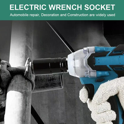 10pcs Impact Socket Set 1/2” Metric Spanner Drive Deep Sockets 10-24mm Pneumatic Wrench Head Tire Removal Tools