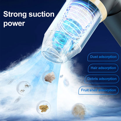 Cordless Rechargeable Car Vacuum Cleaner handheld Portable  Motor Vacuum Cleaner 60W With Short Long Nozzle Brush