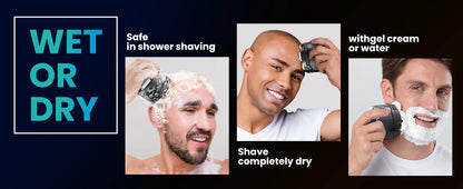 KENSEN rasoir électrique pour hommes chauve 6D rasoir magnétique tondeuse à cheveux USB Rechargeable affichage LED rasage humide/sec rasoir à barbe