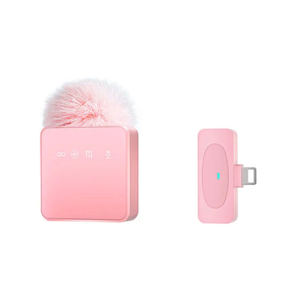 Microphone Lavalier professionnel sans fil, avec réduction du bruit, fonction d'enregistrement muet, téléphone Portable, Audio et vidéo, micro en direct