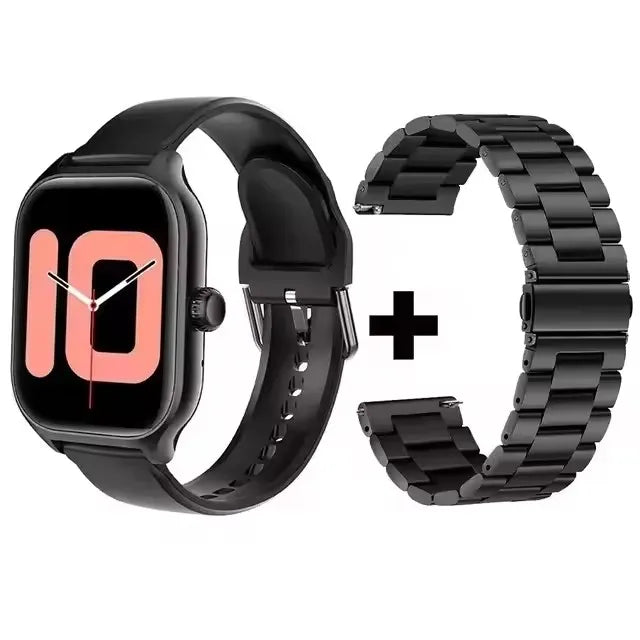 Montre intelligente pour Android IOS montres 1.83 pouces HD affichage Bluetooth appel Message alerte musique sport Mode Smartwatch hommes femmes cadeau