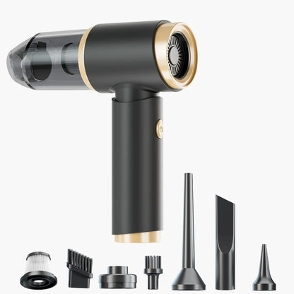 Cordless Rechargeable Car Vacuum Cleaner handheld Portable  Motor Vacuum Cleaner 60W With Short Long Nozzle Brush