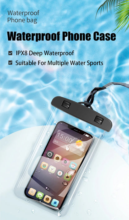 Coque de téléphone étanche, sac étanche de natation, pochette de protection universelle sous-marine pour iPhone 11 12 13 14 Pro Max X