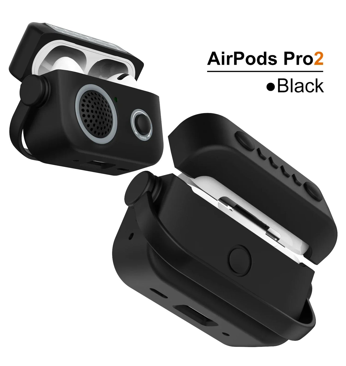 Étui pour écouteurs Housse de protection pour AirPods 1/2/3/4 & Pro & Pro2 (2021 & 2024 ANC) |   Étui/sac en silicone antichoc pour radio de dessin animé