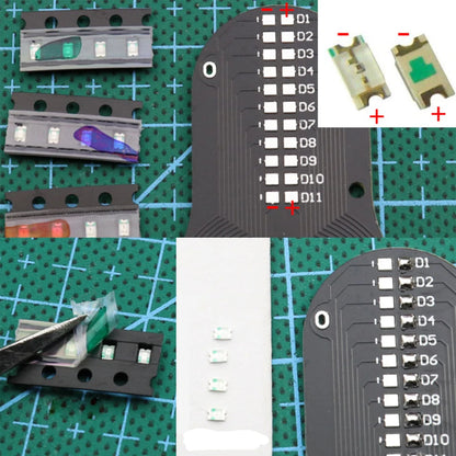 Kit supérieur électronique de bricolage, fabrication gyroscopique du bout des doigts LED, Kit de bricolage amusant, soudage supérieur, composants électroniques, Kit de circuits imprimés