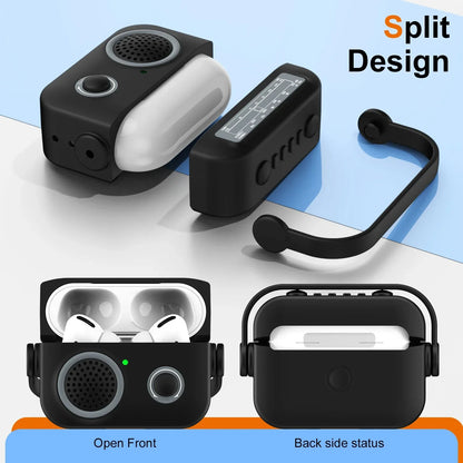 Étui pour écouteurs Housse de protection pour AirPods 1/2/3/4 & Pro & Pro2 (2021 & 2024 ANC) |   Étui/sac en silicone antichoc pour radio de dessin animé